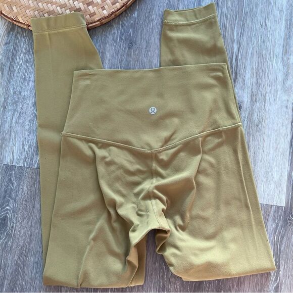 Lululemon Align Pant II 25" grape Leaf green Women’s Size 4 - Picture 4 of 7